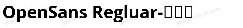 OpenSans Regluar字体转换